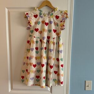 Pink Chicken Multicolor Heart Kids Dress